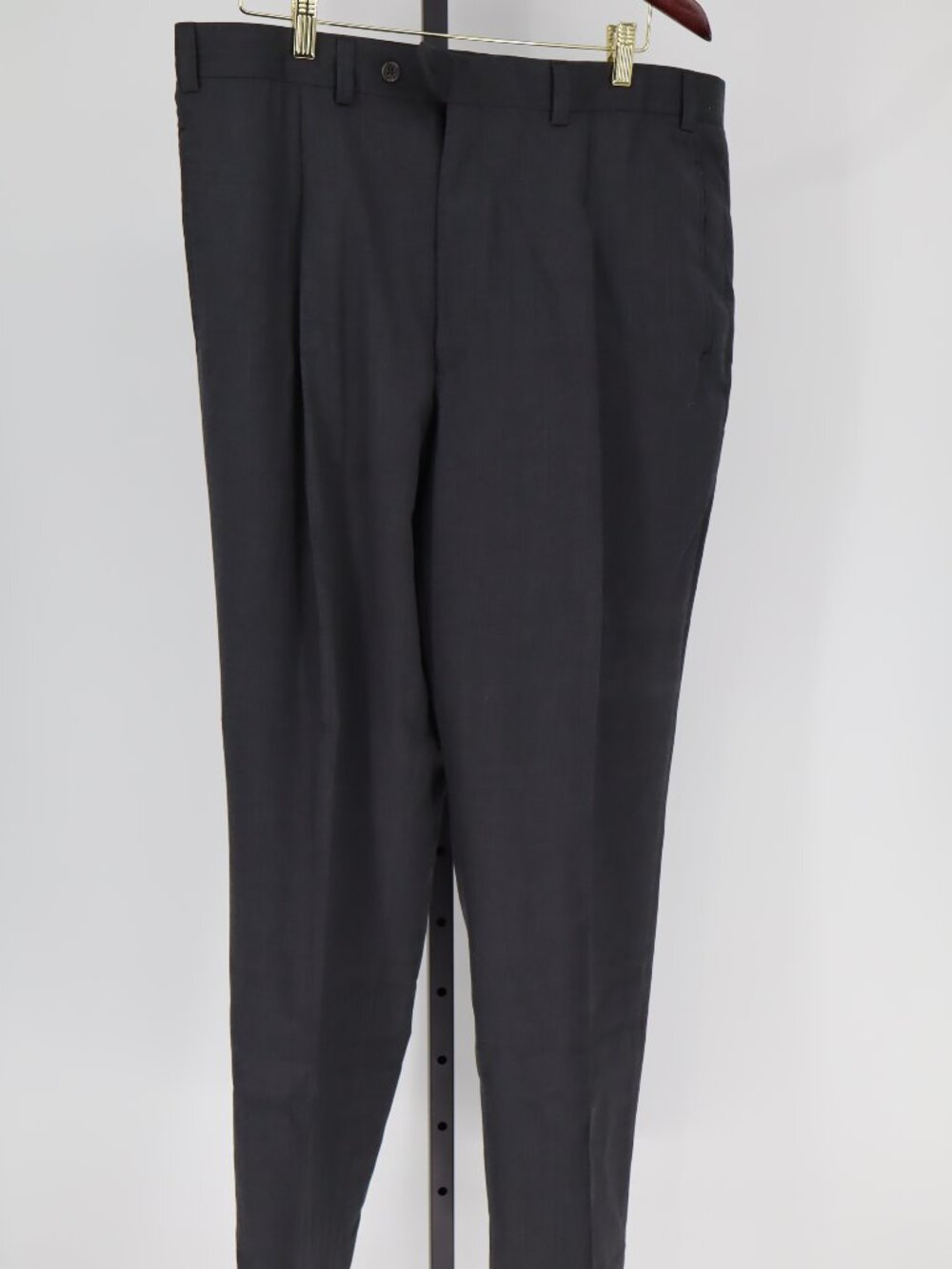 Oggi Men's Wool Dress Pants 40R Charcoal Gray